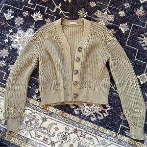 Everlane Cropped Chunky Cardigan